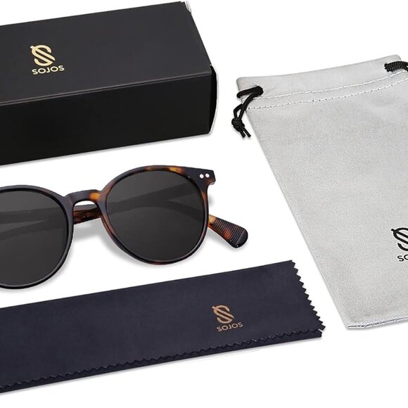 Small Round Classic Polarized Sunglasses for Women Men Vintage Style UV400 Lens - Picture 6 of 6